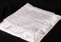 Swankie Blankie White Minky Swirl Plush Baby Blanket